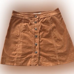 Madewell Faux-Suede Skirt, size 6